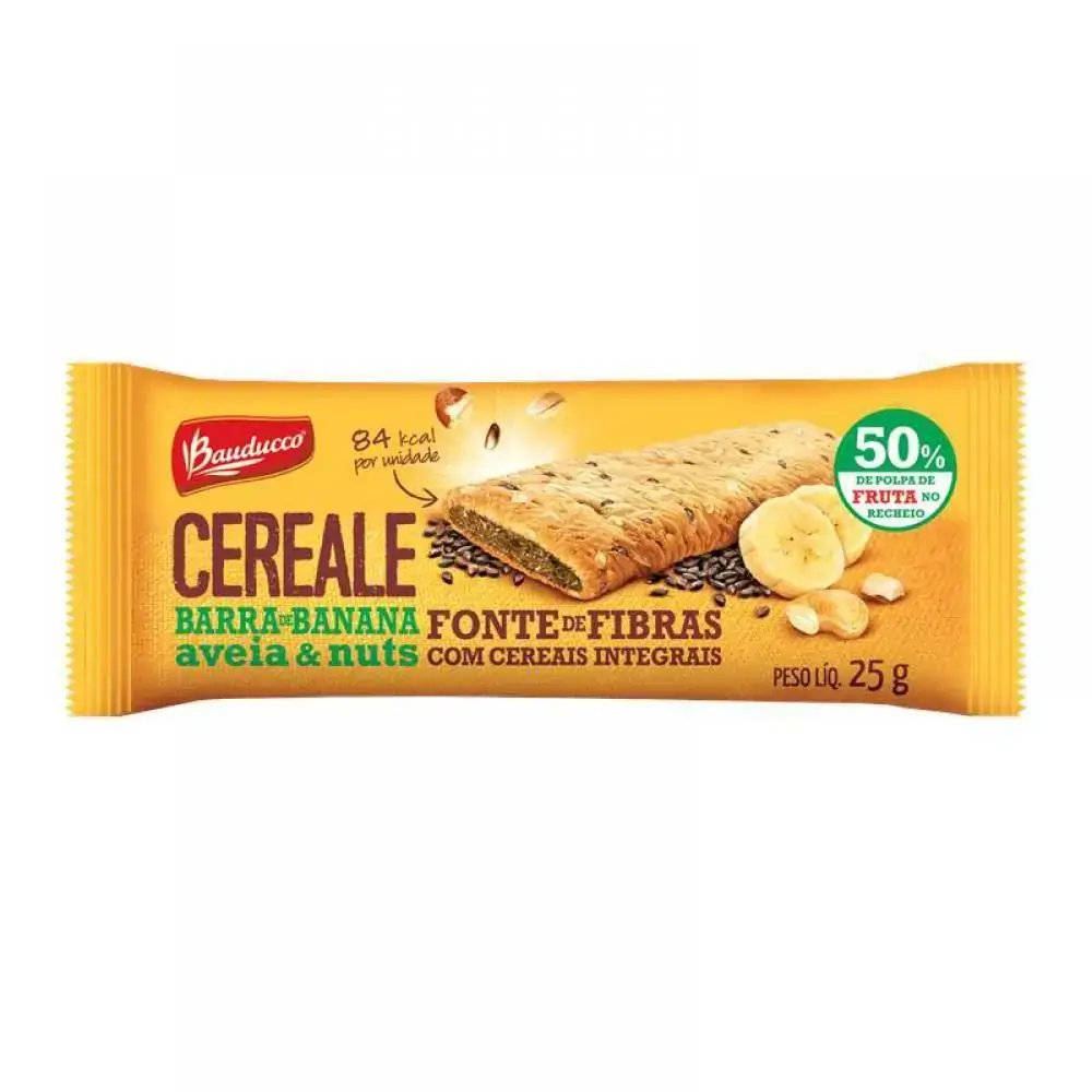 Barra Cereal Bauducco Cereale 25g Banana
