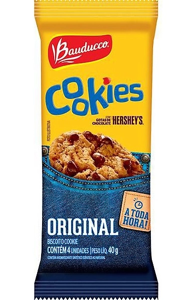 Biscoito Cookie Original Hersheys Bauducco Pacote 40g