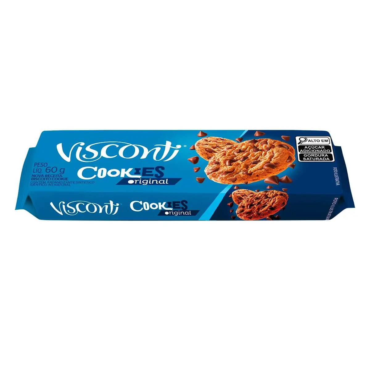 Biscoito Cookie Original Visconti Pacote 60g