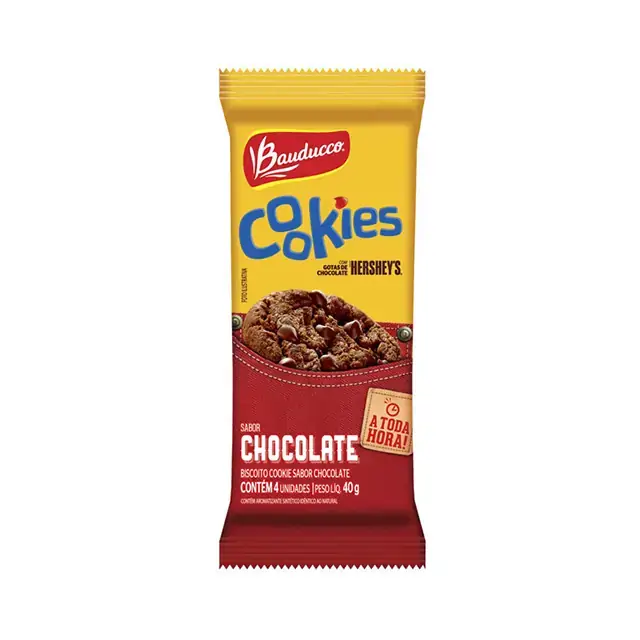 Biscoito Cookie Chocolate Com Gotas De Chocolate Hersheys Bauducco Pacote 40g