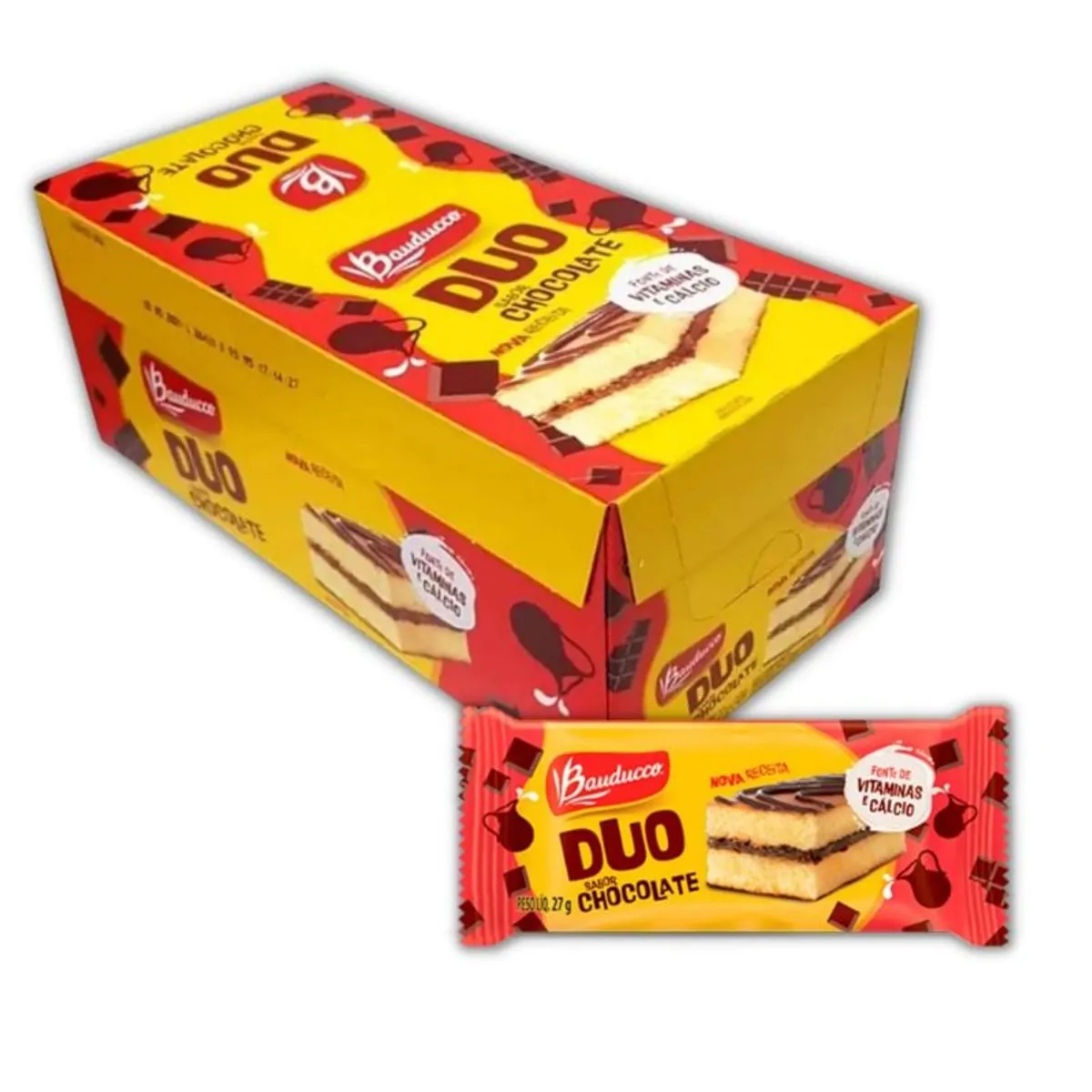 Bolinho Bauducco Duo Chocolate 27g