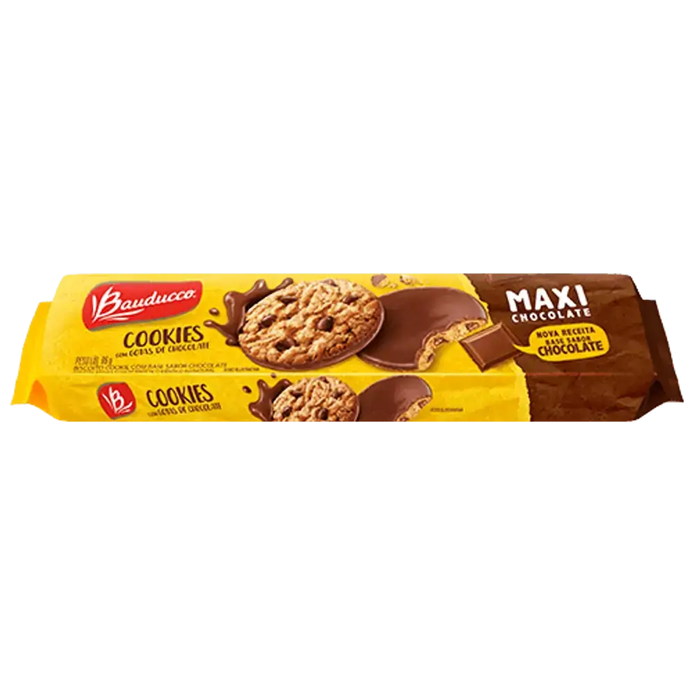 Cookie de Baunilha com Cobertura de Chocolate Bauducco Maxi 96g