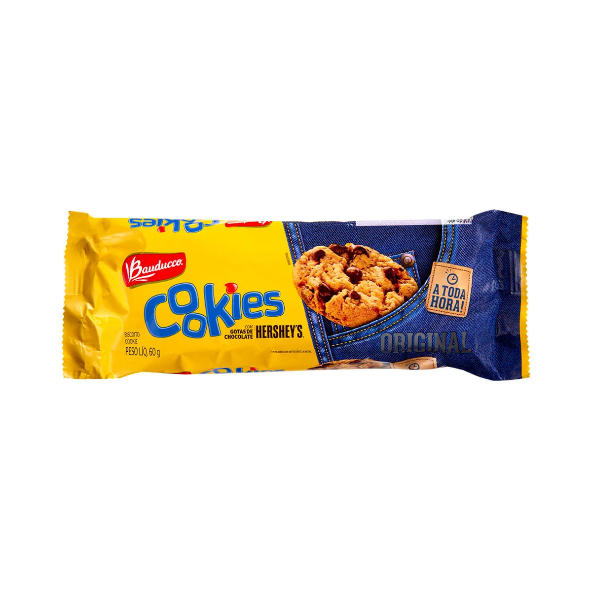 Cookie Baunilha com Gotas de Chocolate Bauducco 60g