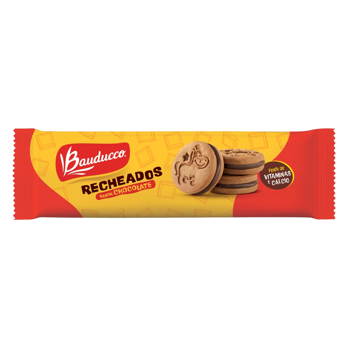 Biscoito Baunilha Recheio Chocolate Bauducco Pacote 65g