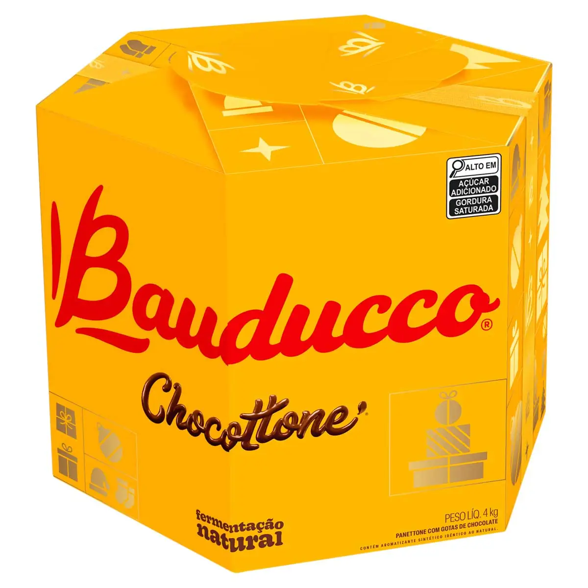 Panetone com Gotas de Chocolate Bauducco Chocottone 4Kg