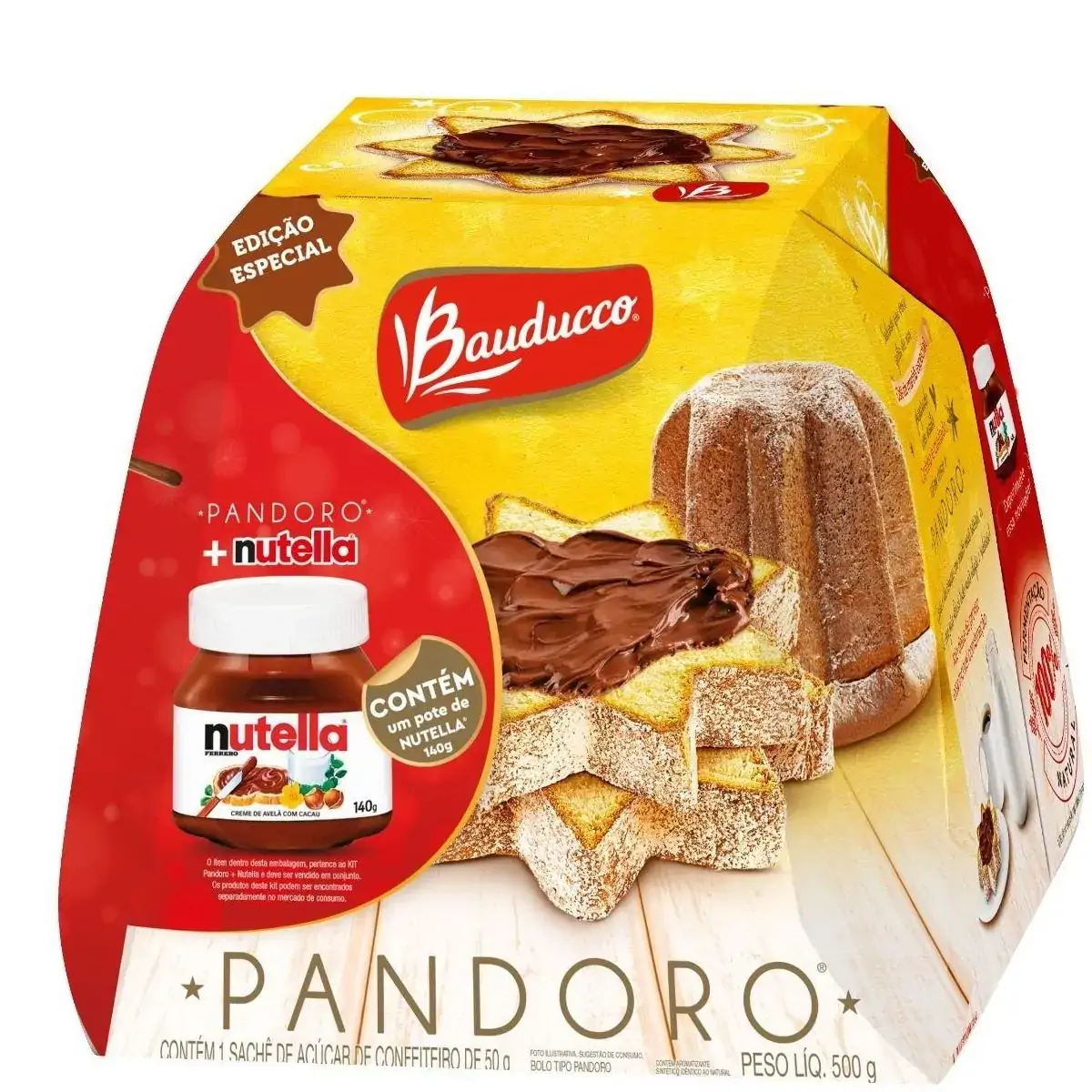 Panettone Pandoro Nutella BAUDUCCO 500g