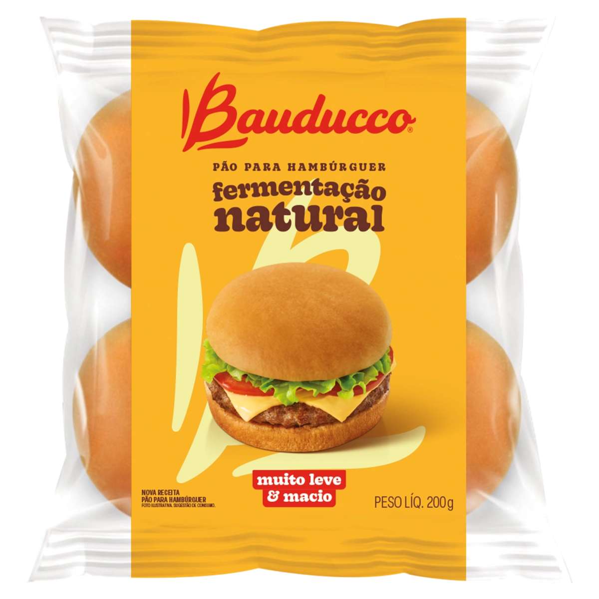 Pão para Hambúrguer Bauducco Pacote 200g