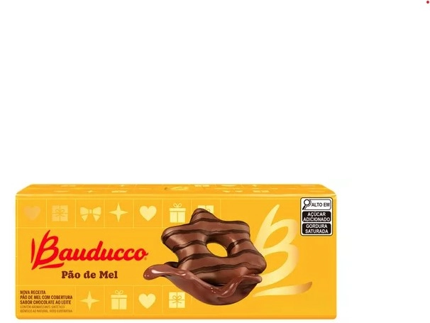 Pão De Mel Bauducco Caixa 450g 15 Unidades