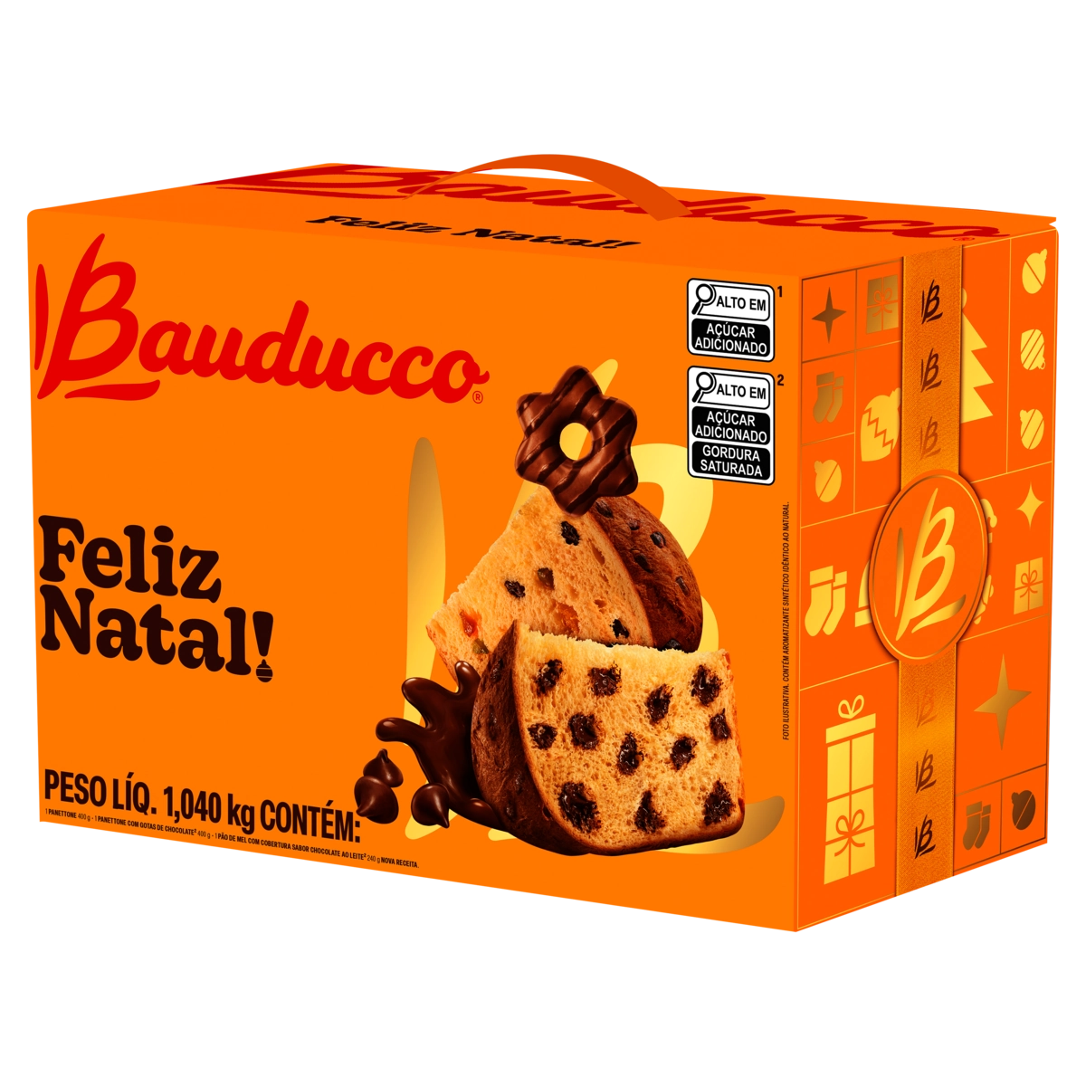 Cesta De Natal Bauducco Caixa 1,04kg
