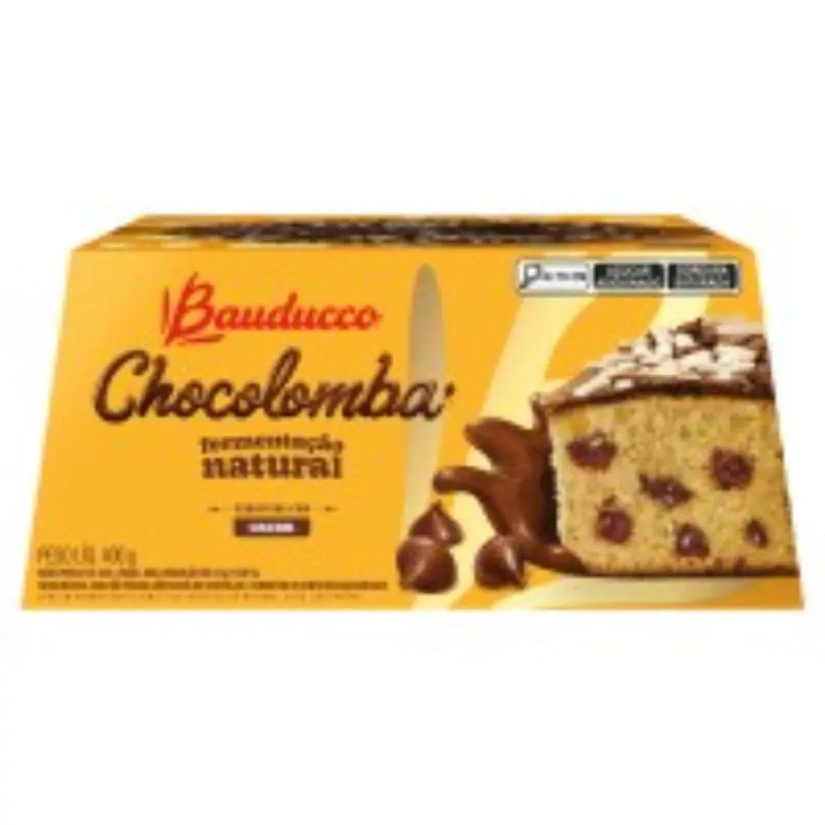 Bolo De Páscoa Com Gotas De Chocolate Cobertura Cacau E Confeitos Açucarados Bauducco Chocolomba Cai