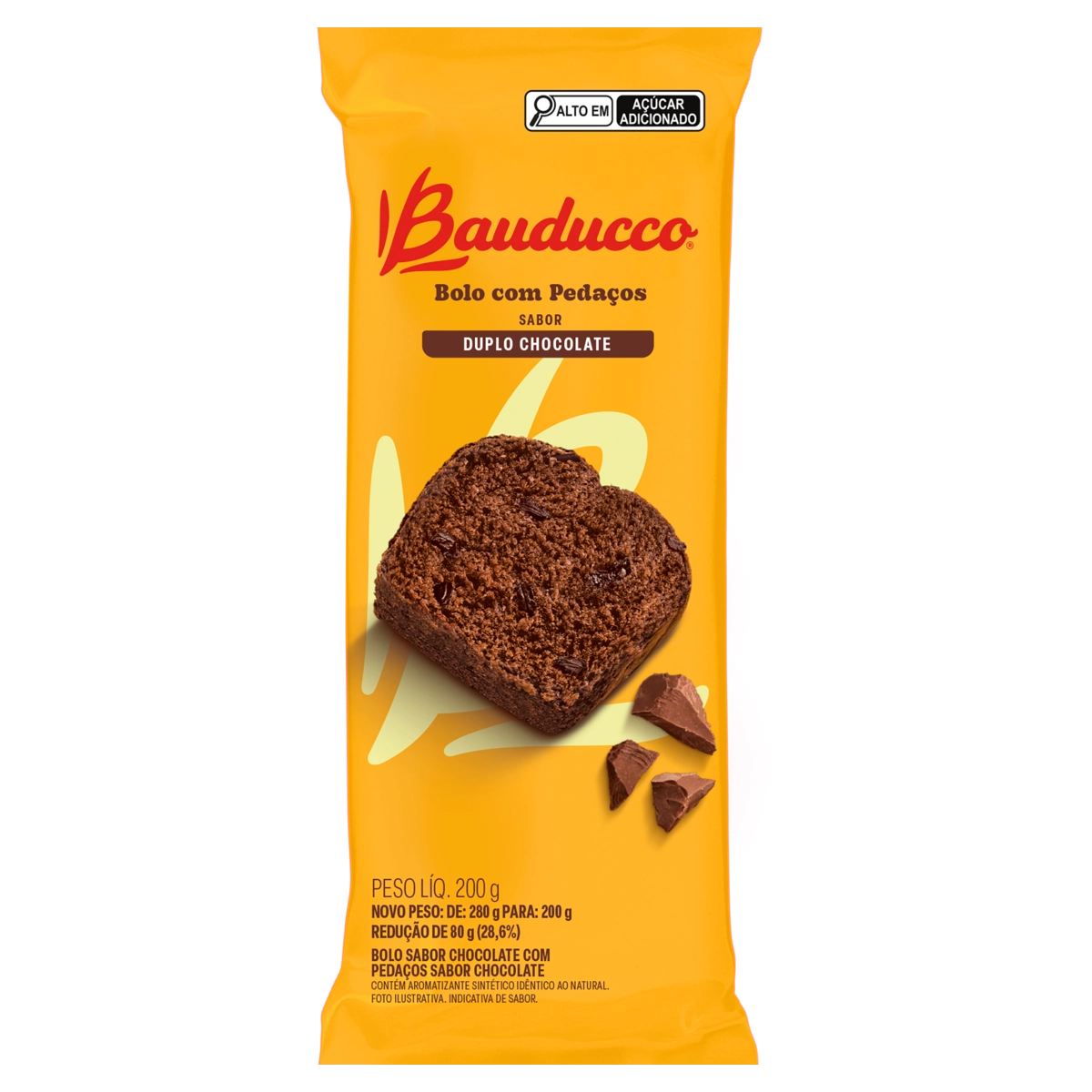 Bolo Duplo Chocolate Bauducco Pacote 200g
