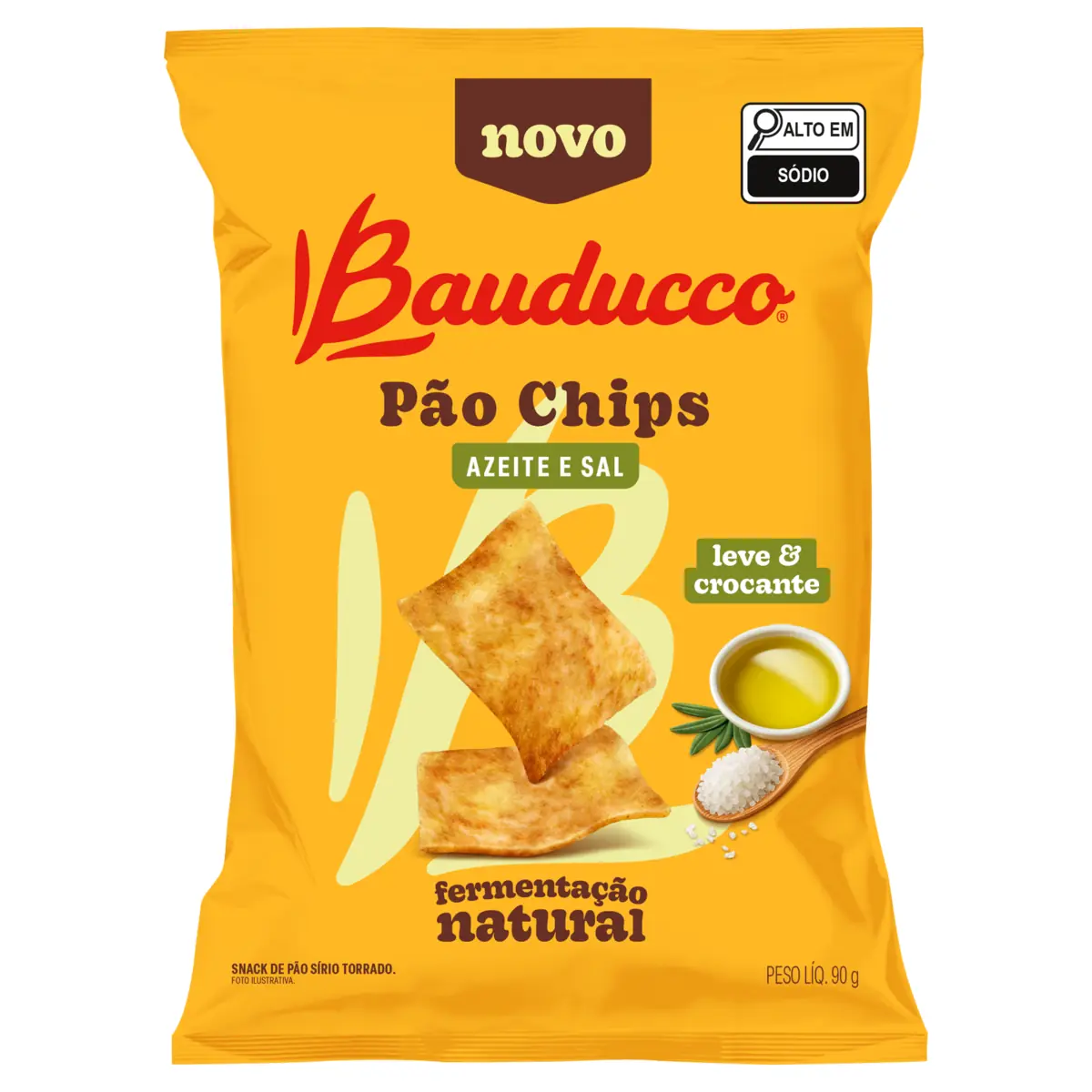 Pao Chips 90g Bauducco Azeite Sal
