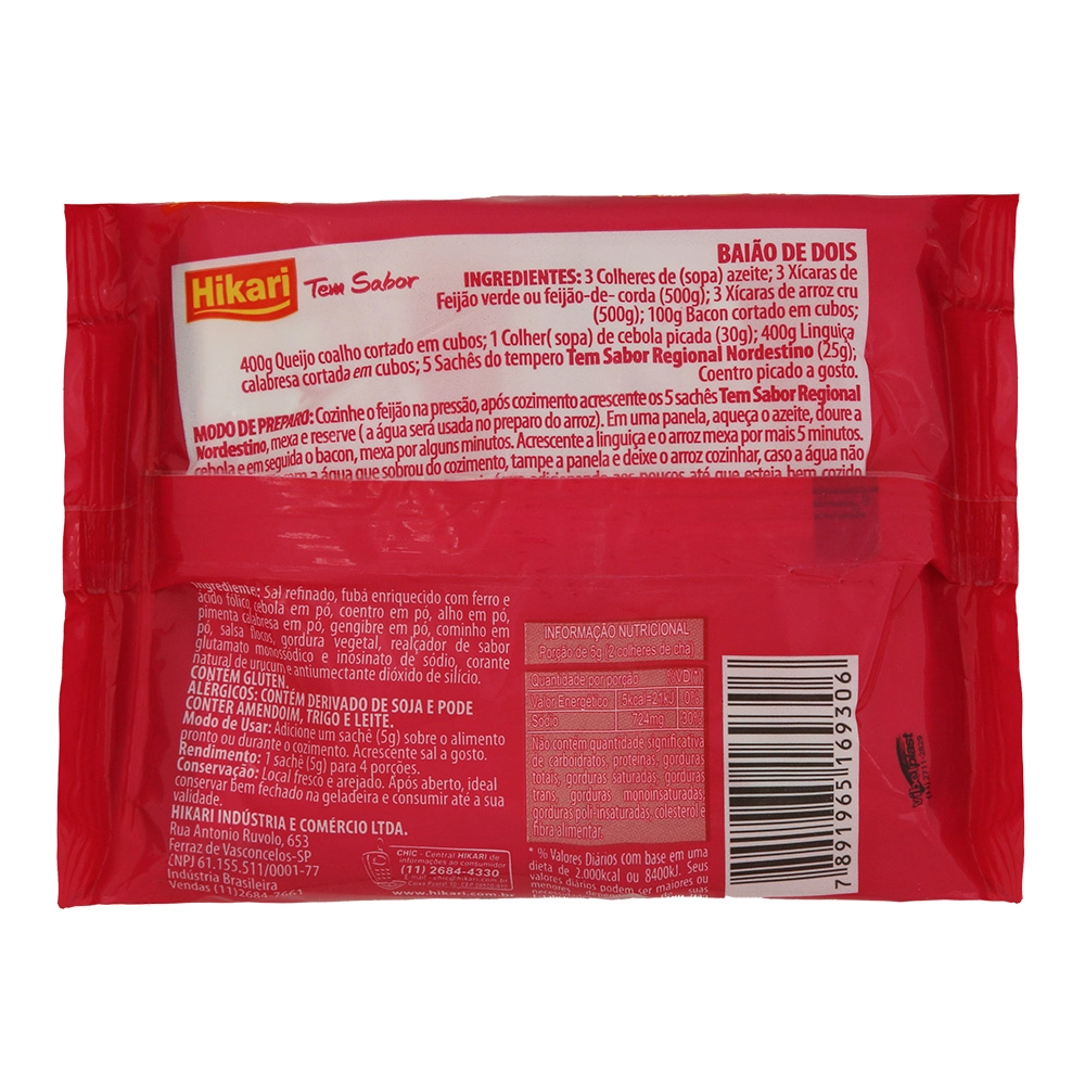 Tempero Hikari Tem Sabor Nordestinos