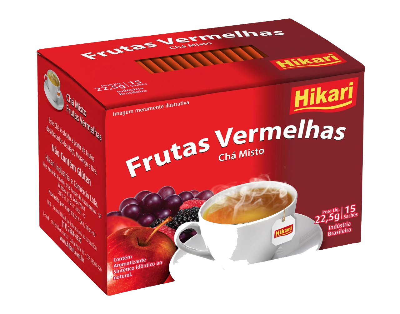 Cha Hikari Frutas Vermelhas 22,5g