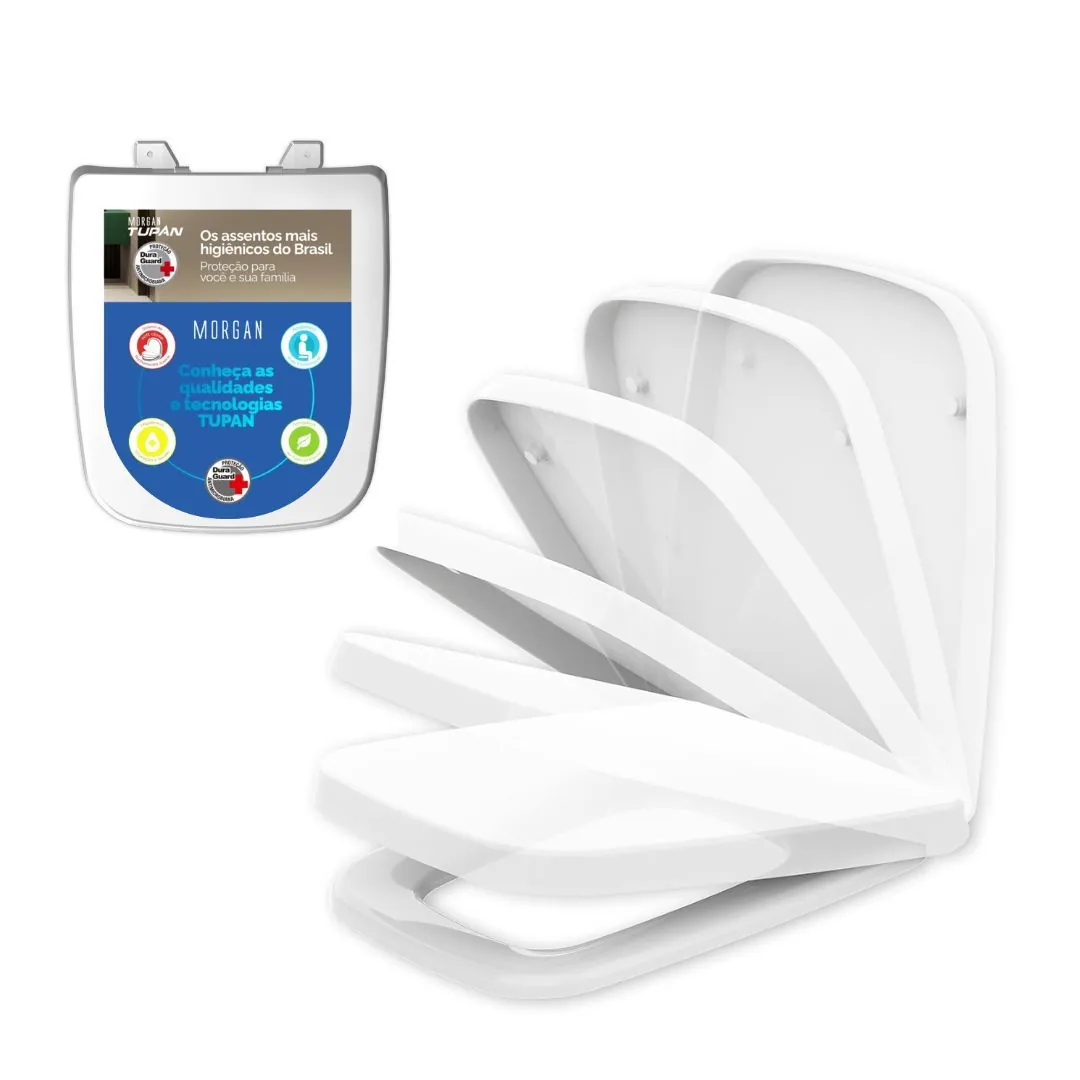 Assento Incepa Suite Branco Soft Close Resina Tupan