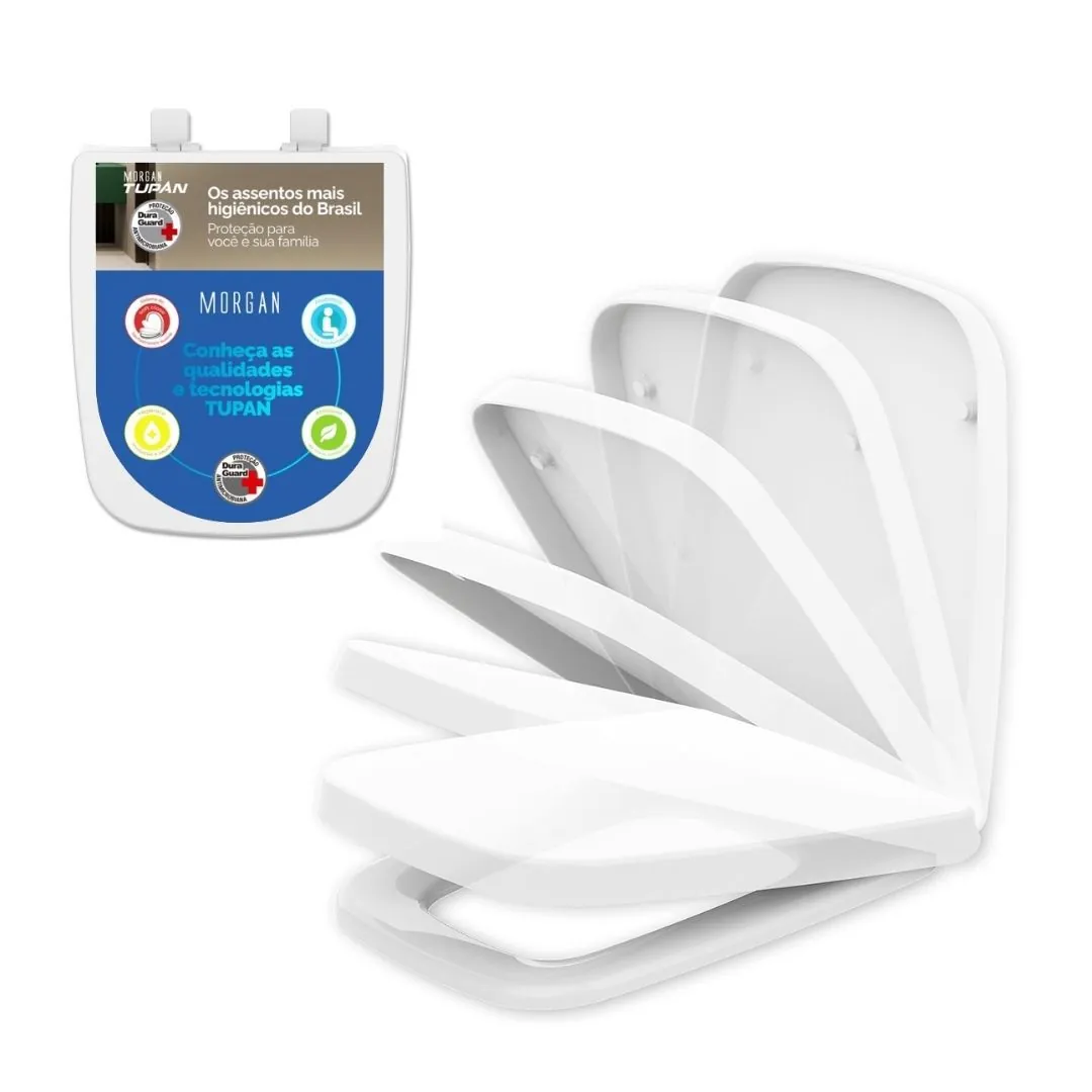 Assento Incepa Boss Branco Soft Close Resina Termofixo