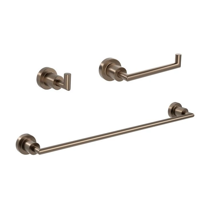 Kit Acessórios Para Banheiro 03 Peças Slim Corten Matte Deca