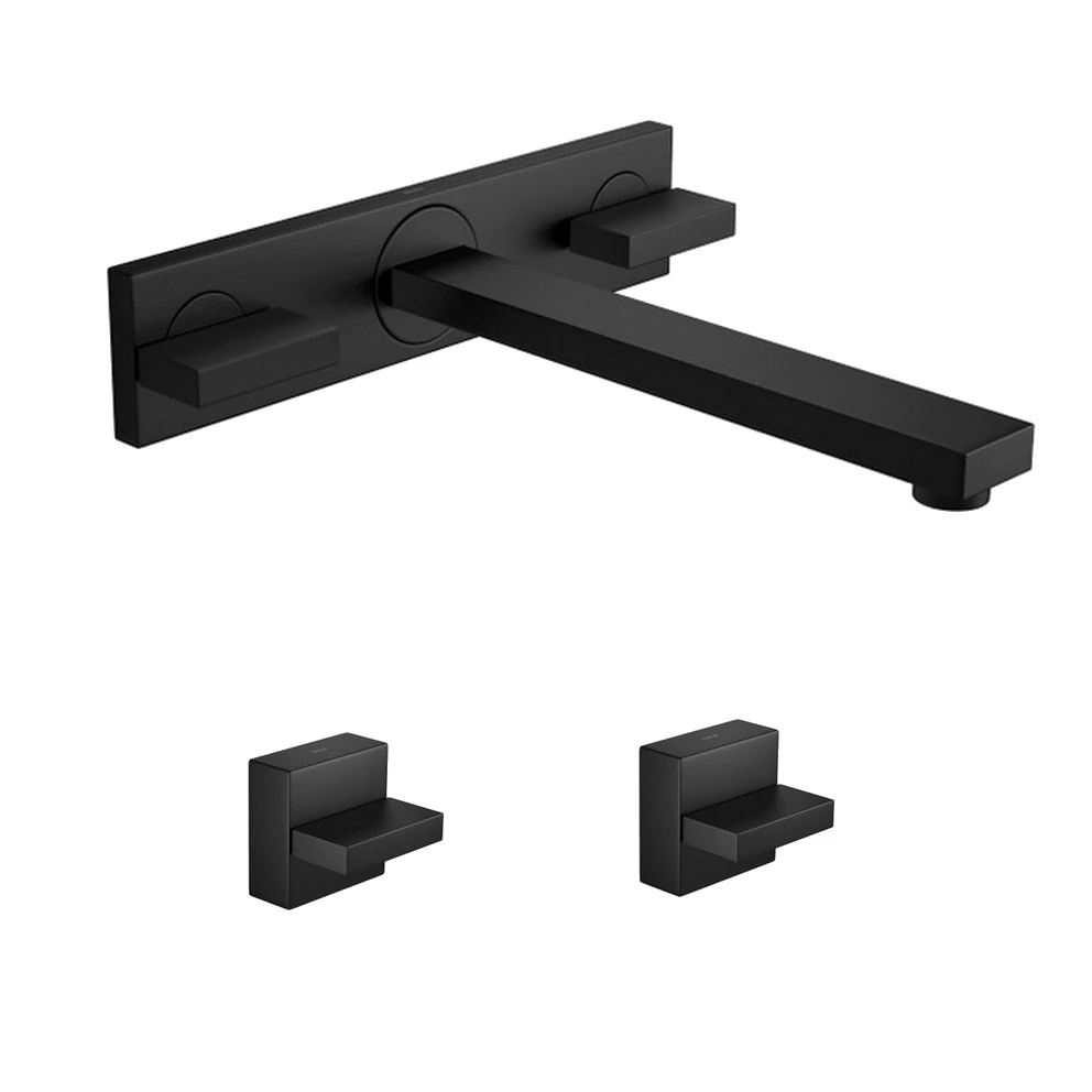 Kit Misturador Parede 02 Acabamentos Dream Black Matte Deca