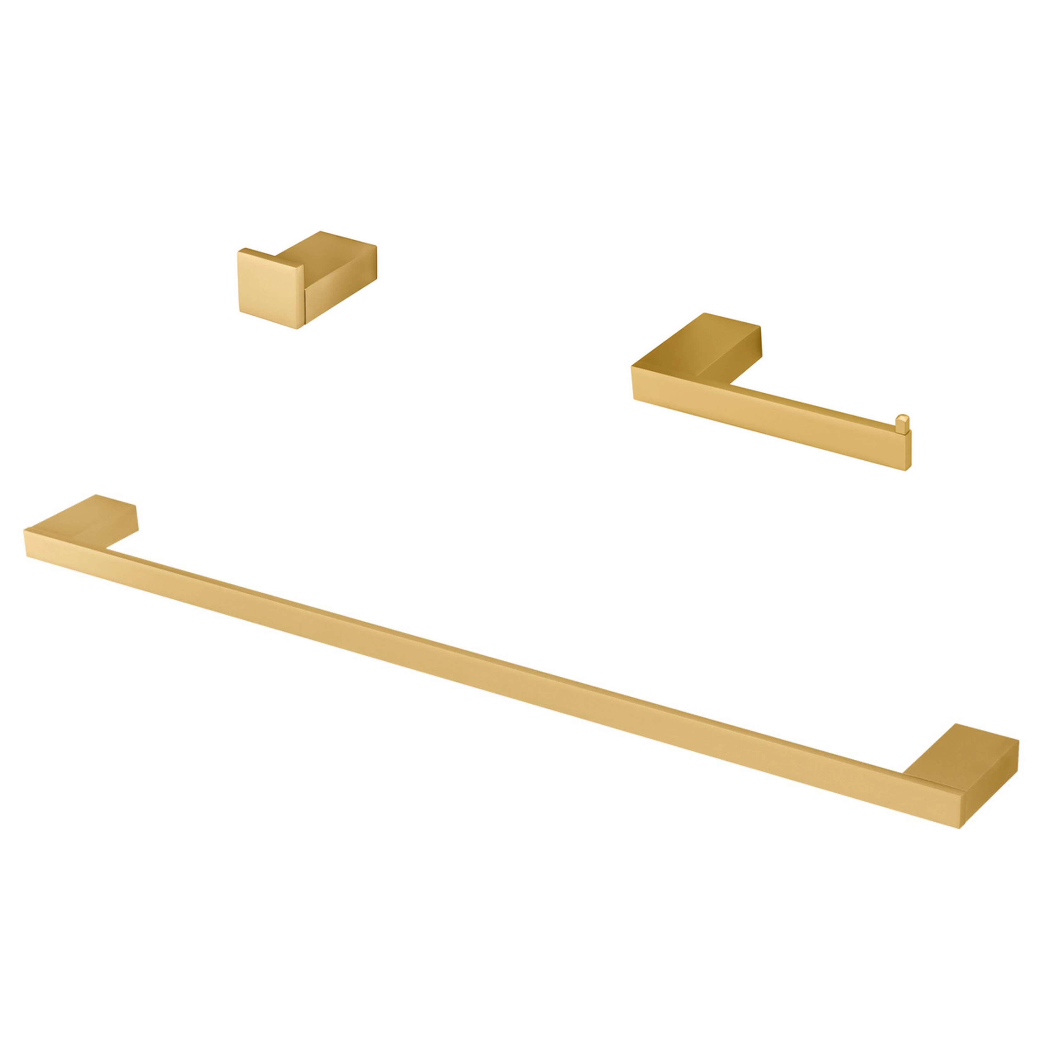 Kit Acessórios Banheiro 03 Peças Horus Gold Fani