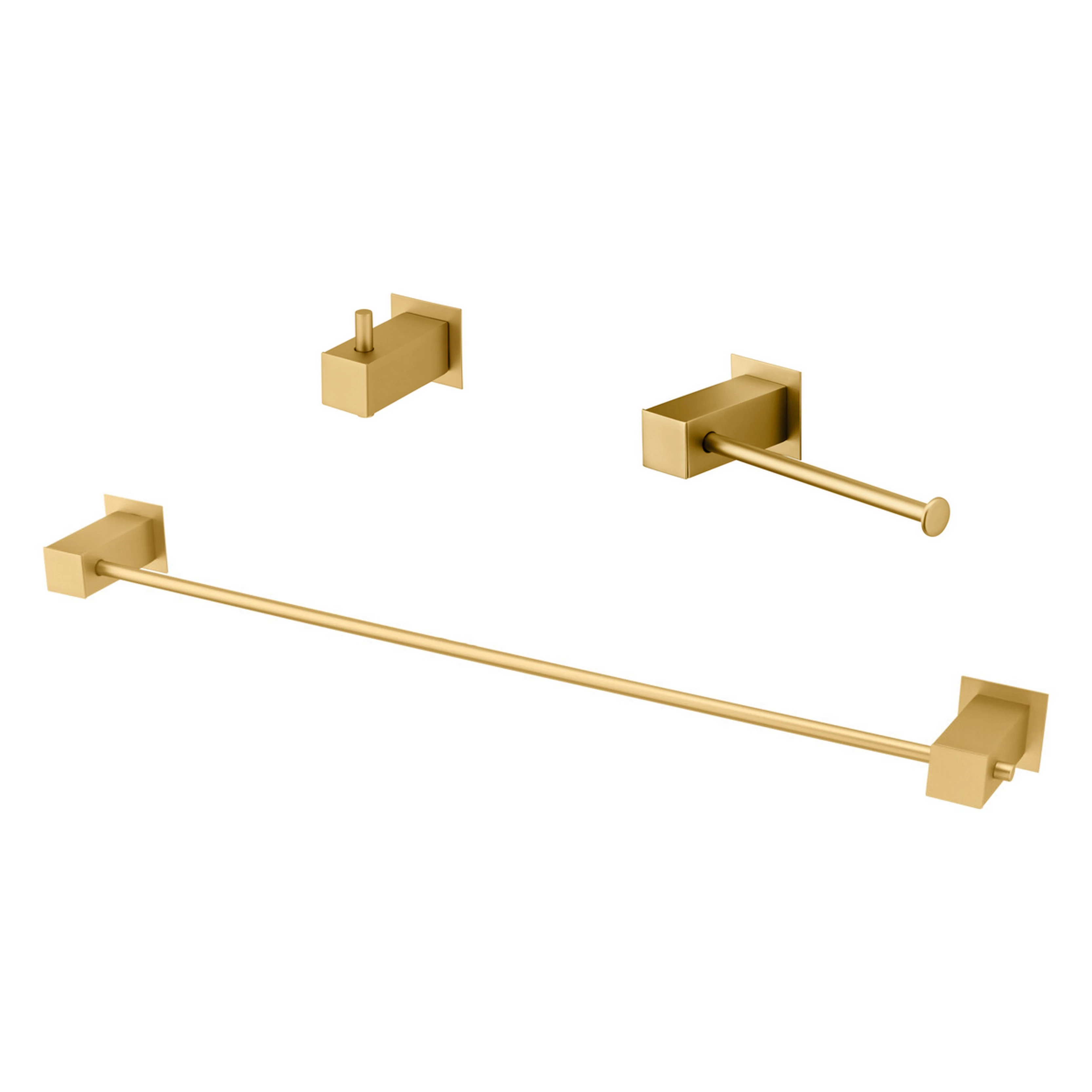 Kit Acessórios Banheiro 03 Peças Bella Gold Fani