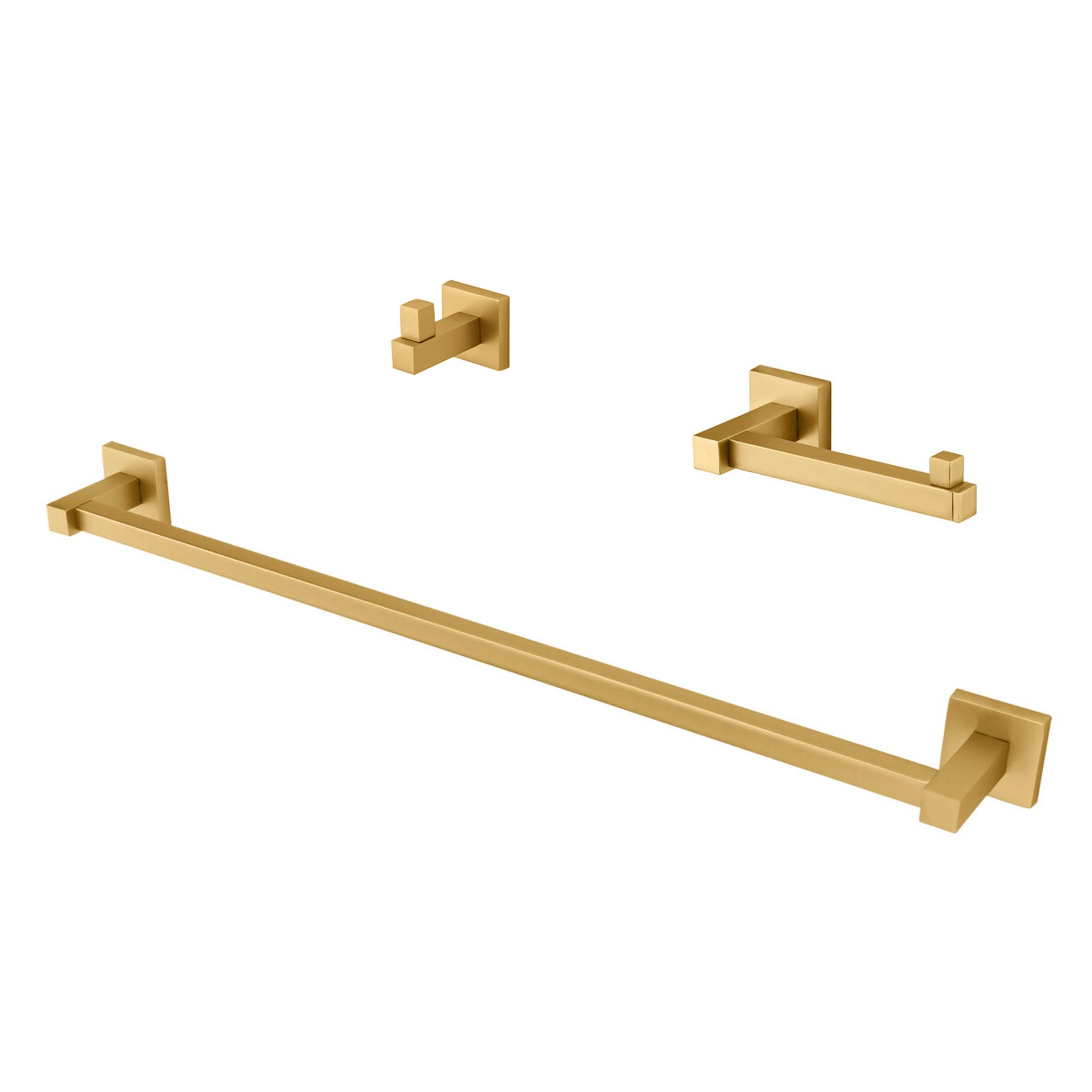 Kit Acessórios Banheiro 03 Peças Versata Gold Fani