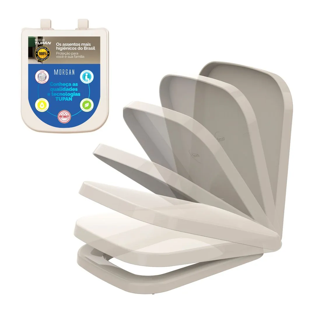 Assento Icasa Misti Palha Soft Close Polipropileno