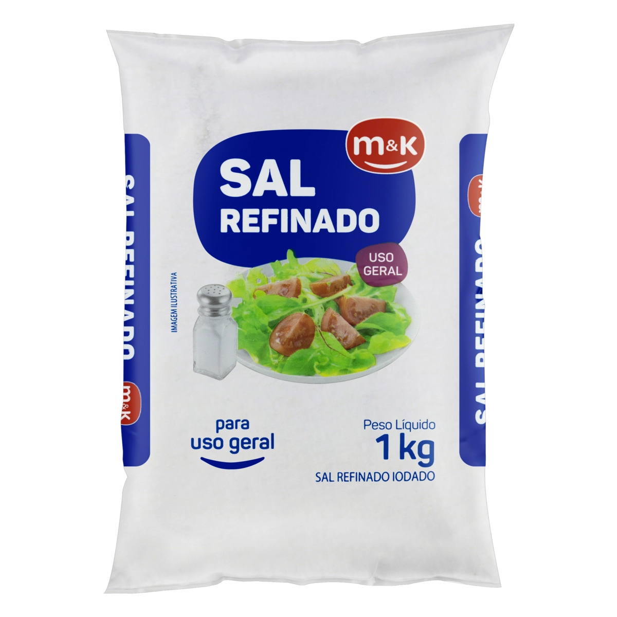 Sal Refinado M K Pacote 1kg