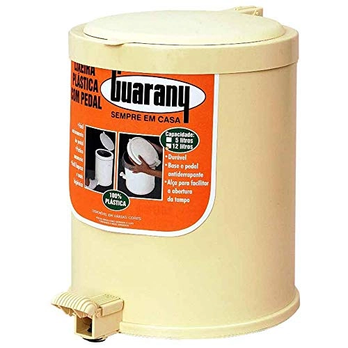 Lixeira Guarany Plastica Marfim