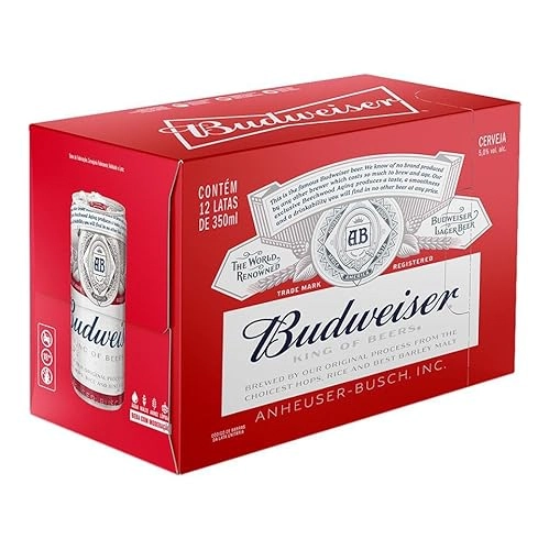 Cerveja Lager Budweiser Lata 350ml