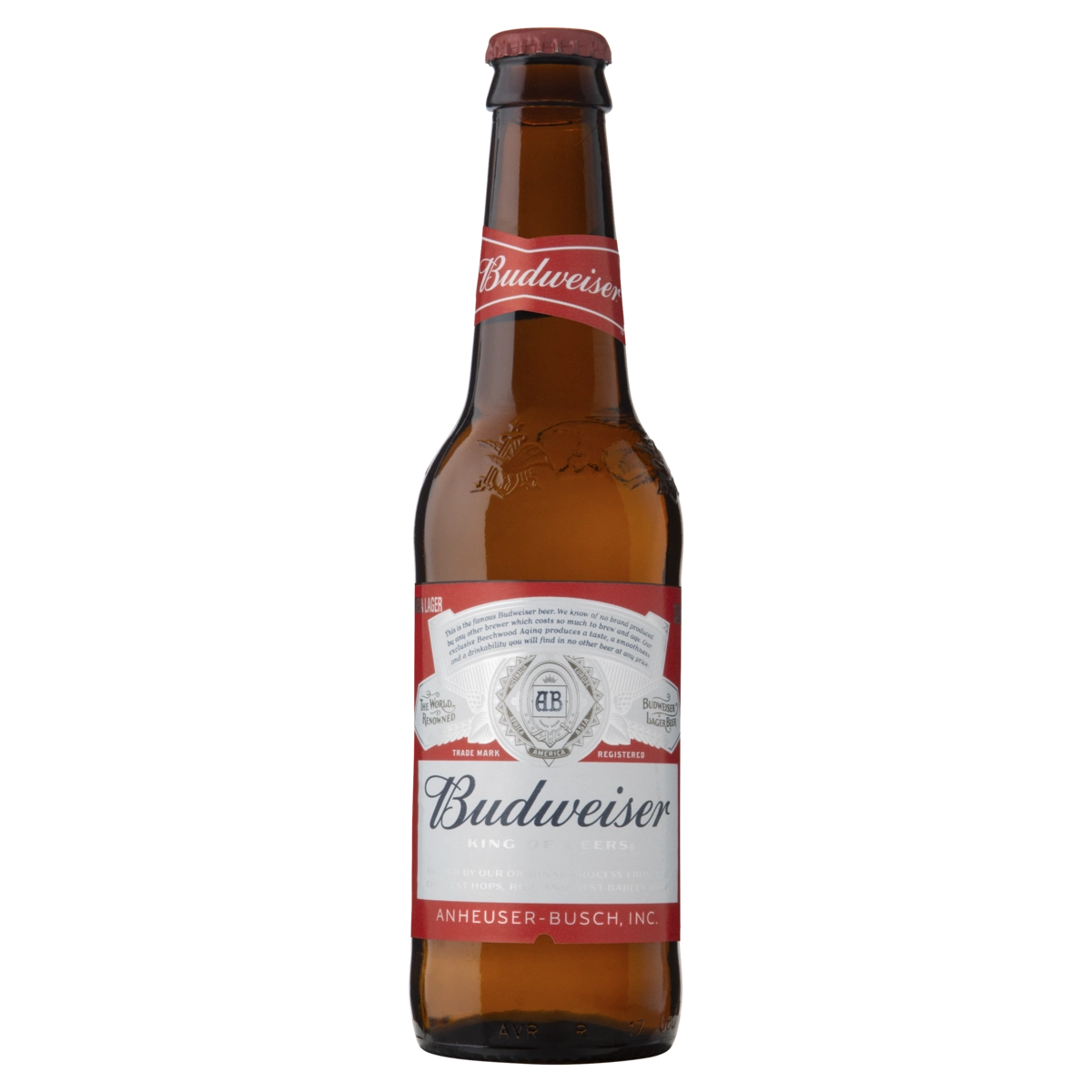 Cerveja Lager Budweiser Garrafa 343ml