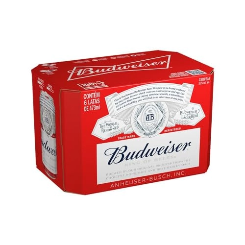 Cerveja Lager Budweiser Lata 473ml