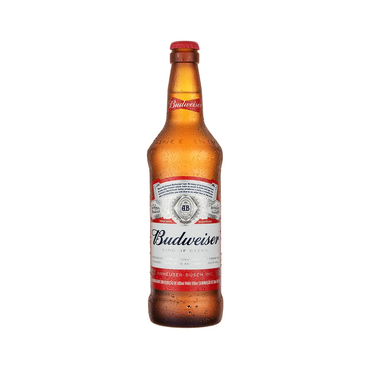 Cerveja Budweiser Standard American Lager Garrafa 550ml
