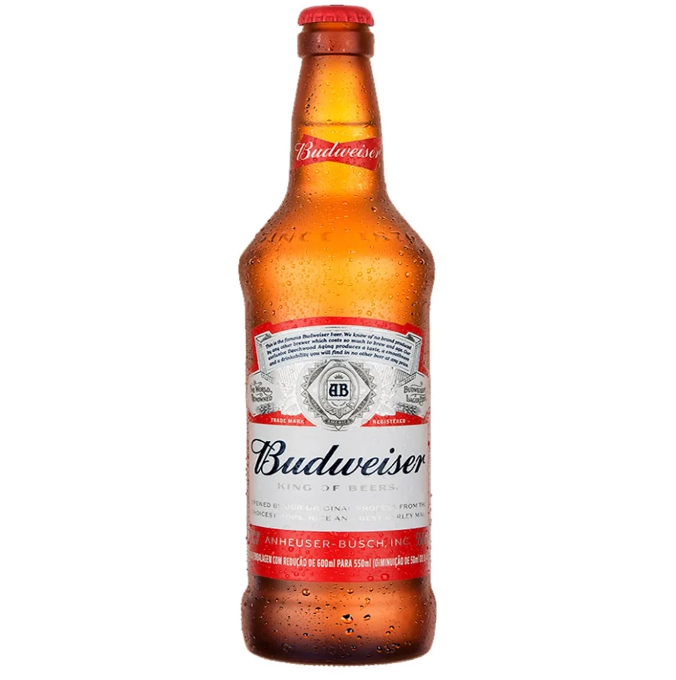 Cerveja Lager Budweiser Garrafa 600ml