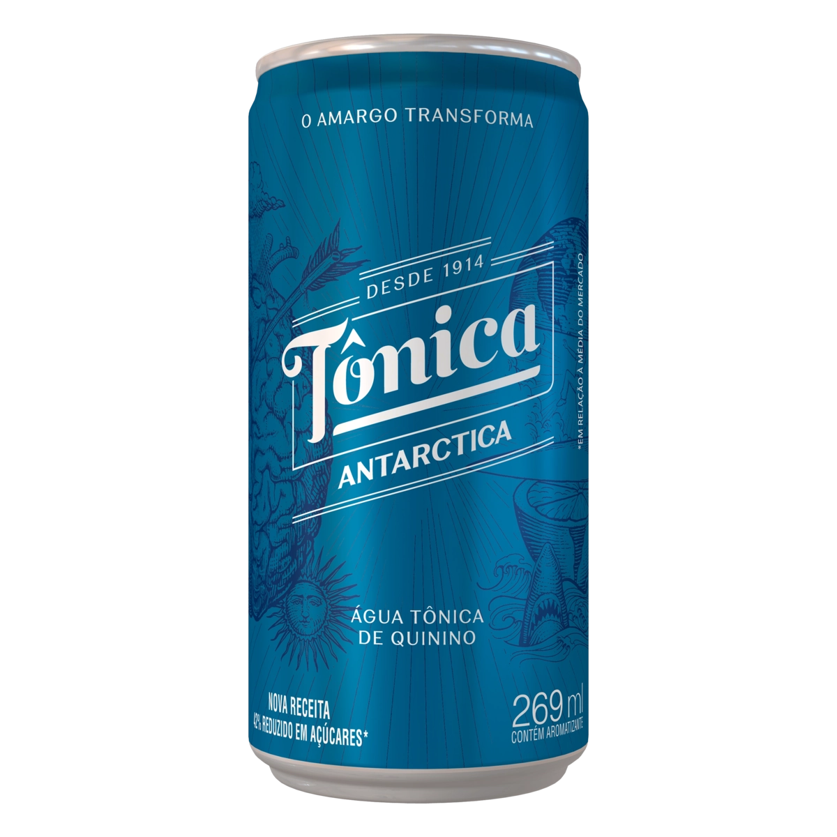 água Tônica Antarctica Lata 269ml