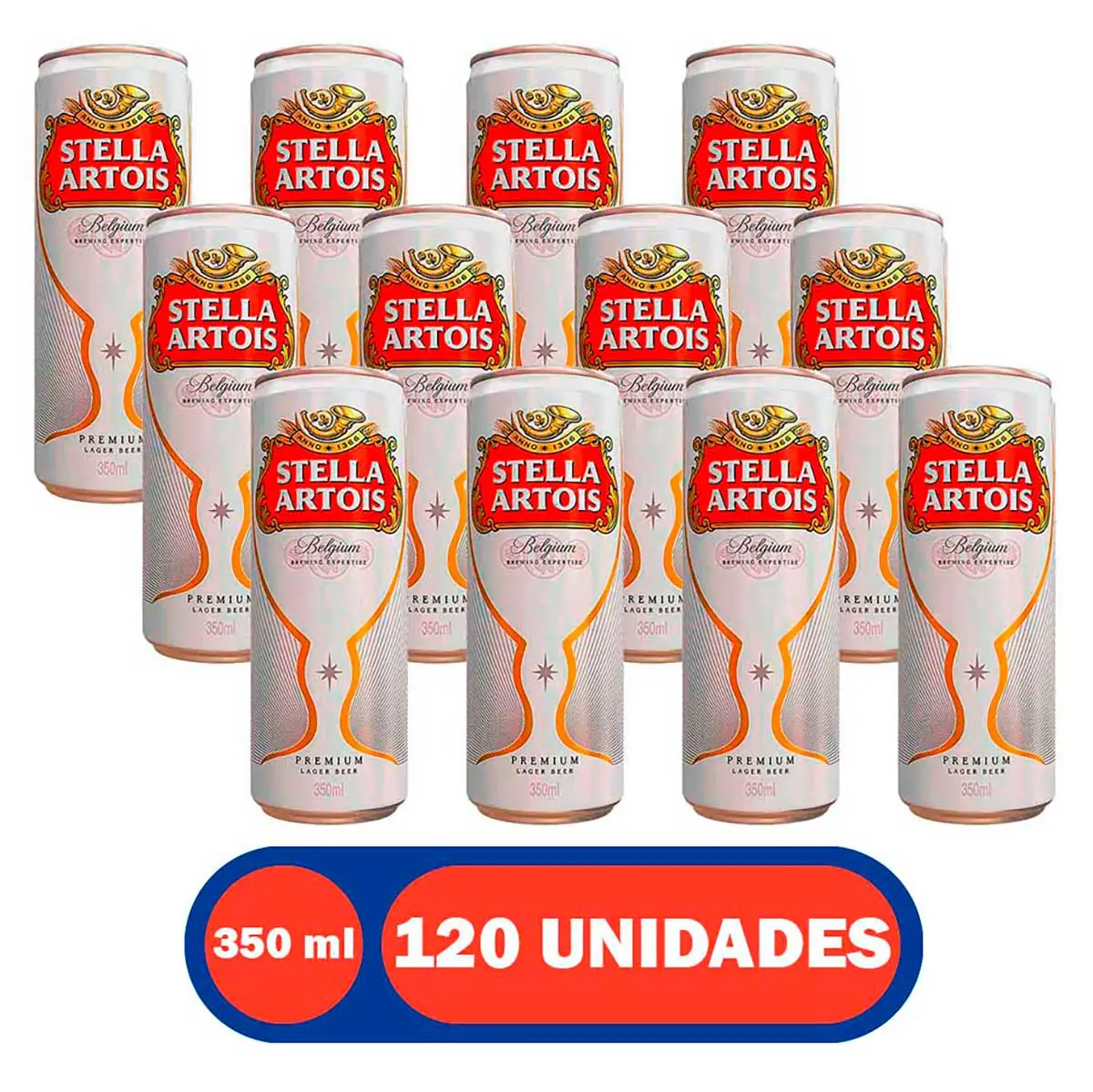 Cerveja Stella Artois Puro Malte 350ml Lata