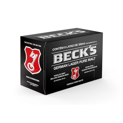 Cerveja German Lager Puro Malte Becks Lata 350ml