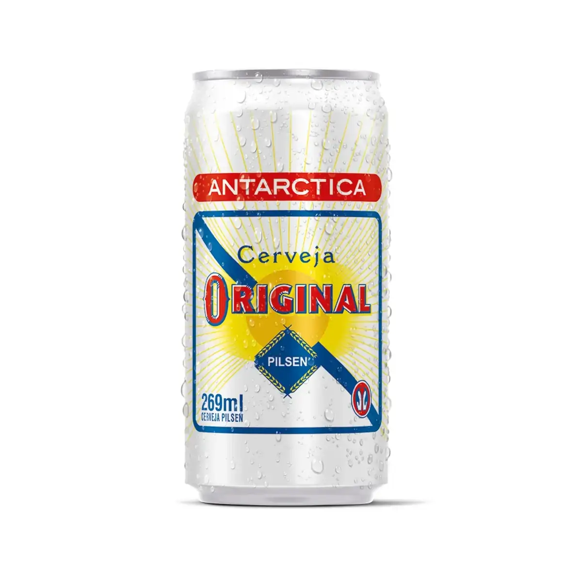 Cerveja Pilsen Antarctica Original Lata 269ml