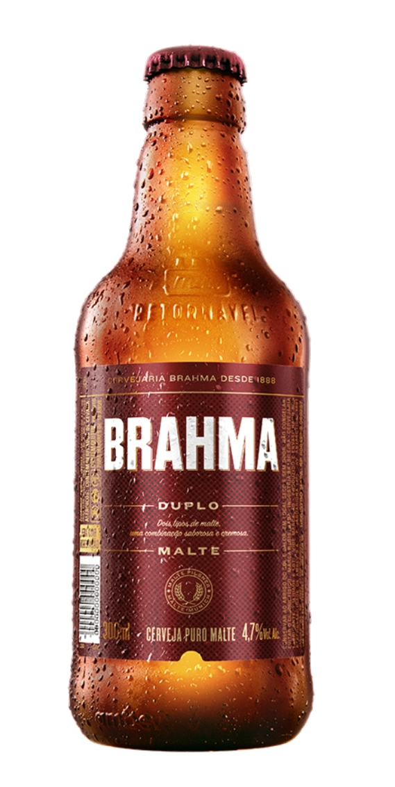 Cerveja Brahma D Malte 300ml Traz Vasilhame
