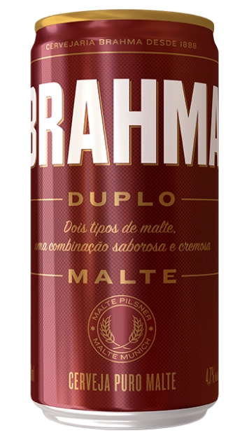 Cerveja Pilsner Duplo Malte Brahma Lata 269ml