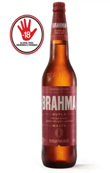 Cerveja Pilsner Duplo Malte Brahma Garrafa 330ml