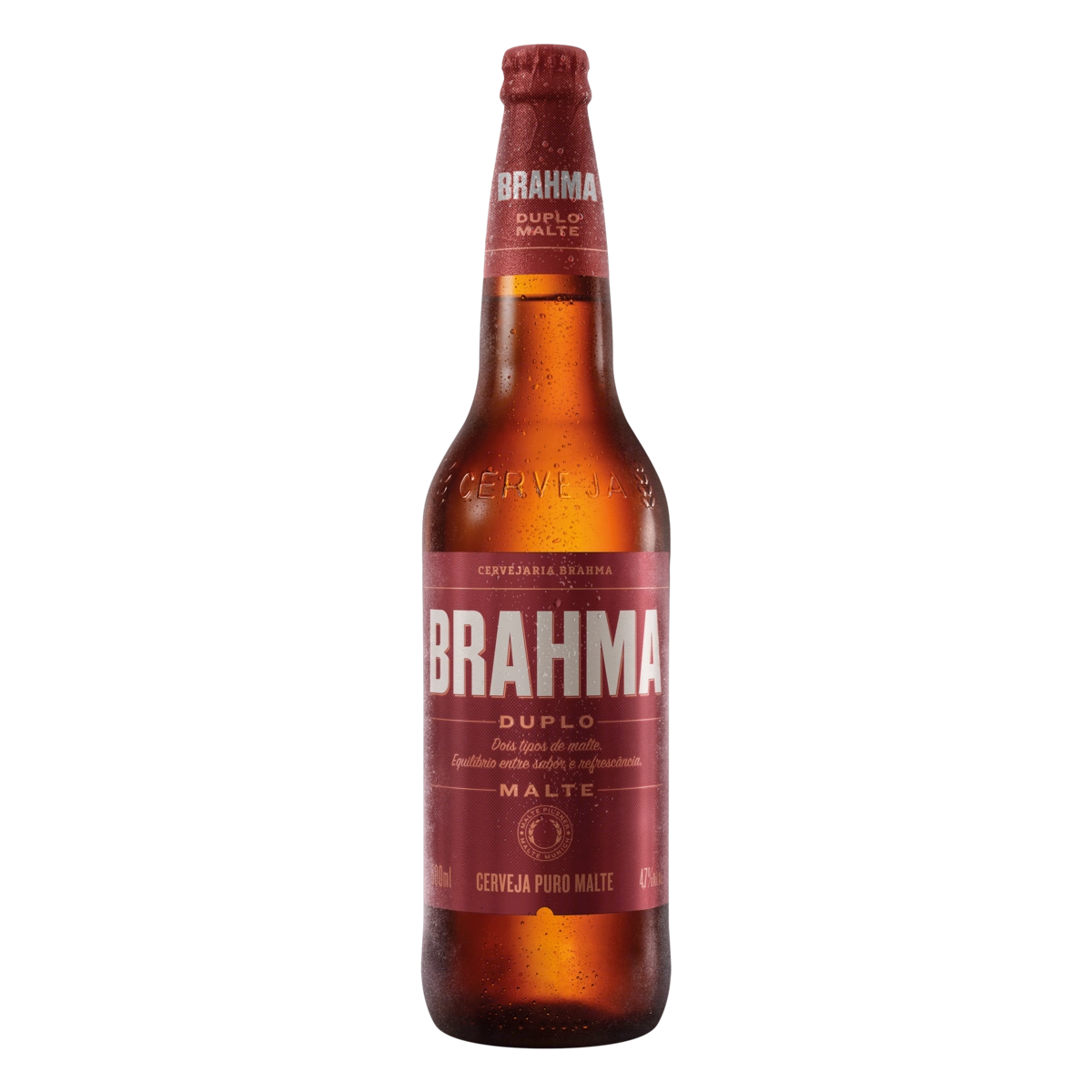 Cerveja Pilsner Duplo Malte Brahma Garrafa 600ml