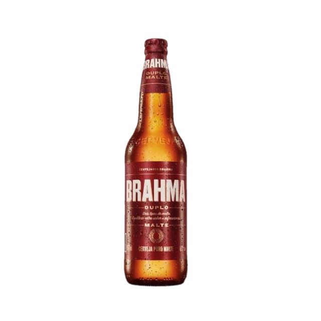 Cerveja Pilsner Duplo Malte Brahma Garrafa 600ml
