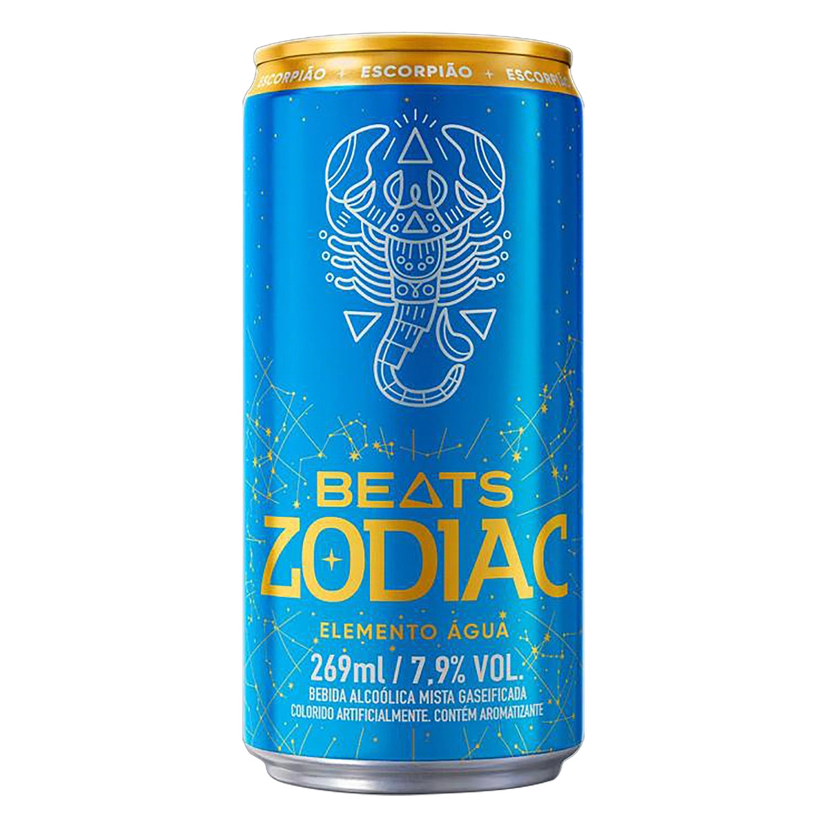 Bebida Mista Alcoólica Elemento água Beats Zodiac Lata 269ml