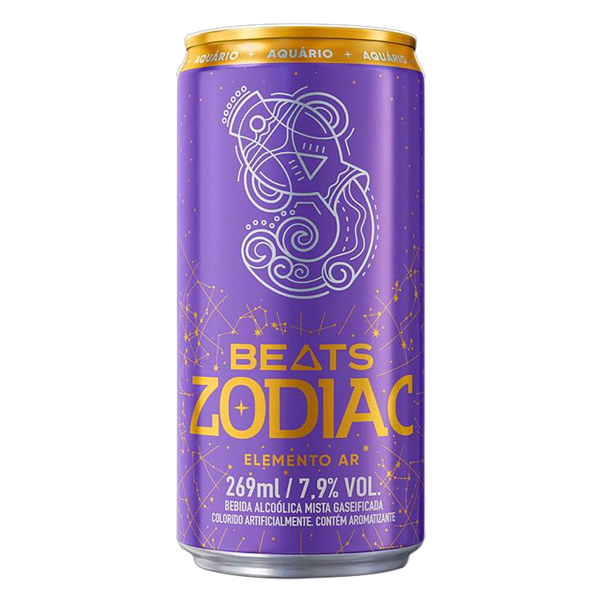 Bebida Mista Alcoólica Elemento Ar Beats Zodiac Lata 269ml