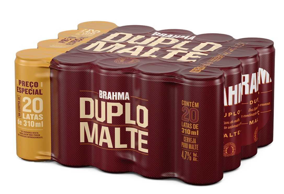 Cerveja Brahma Duplo Malte 310ml Lt Pack C/20