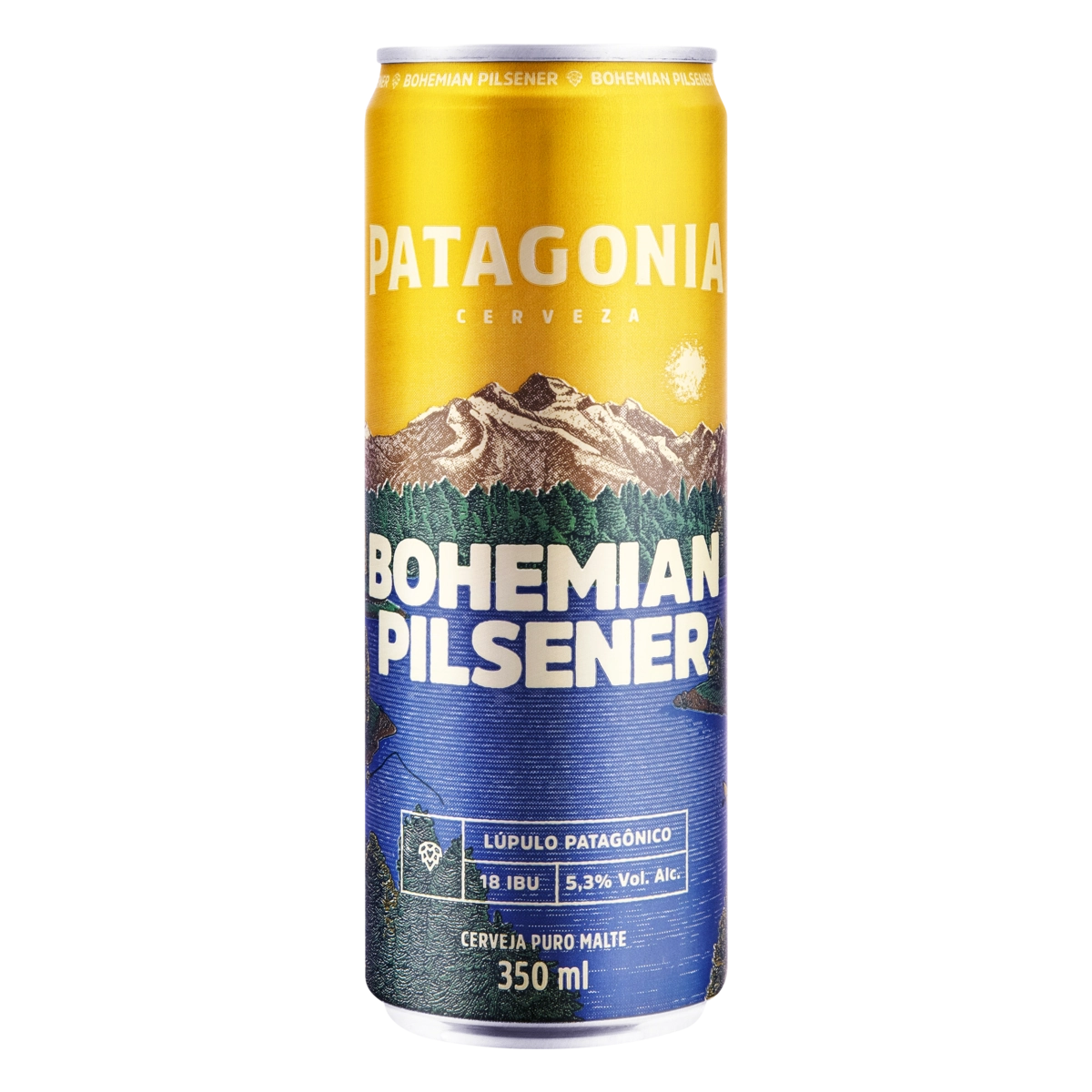 Cerveja Patagonia Bohemian Pilsener Lata 350ml