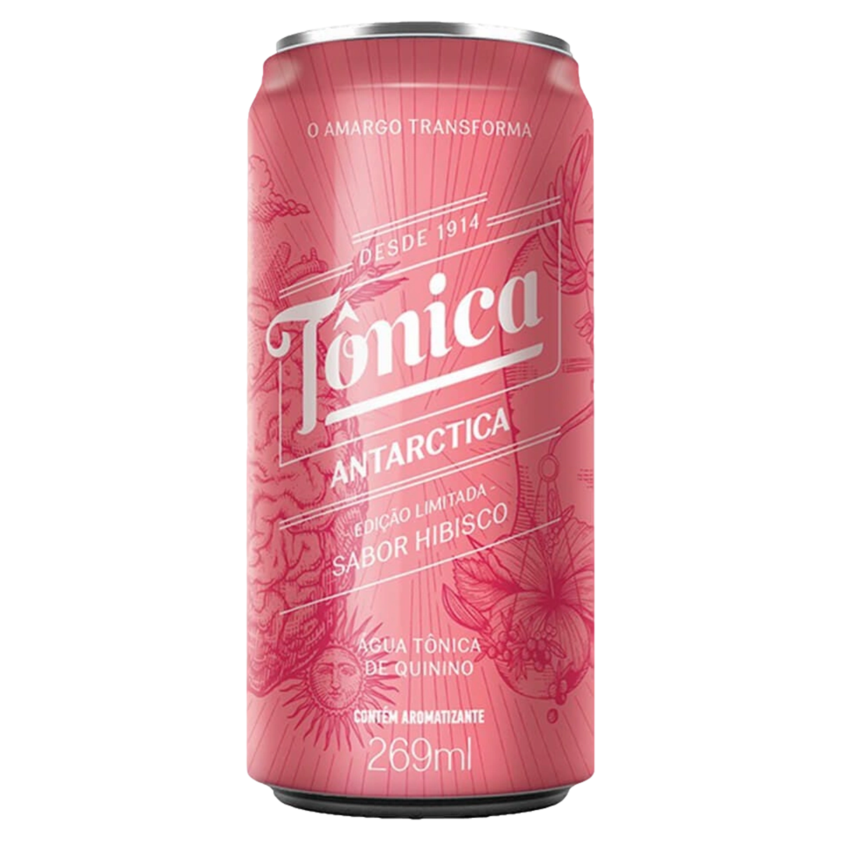 água Tônica Hibisco Antarctica Lata 269ml