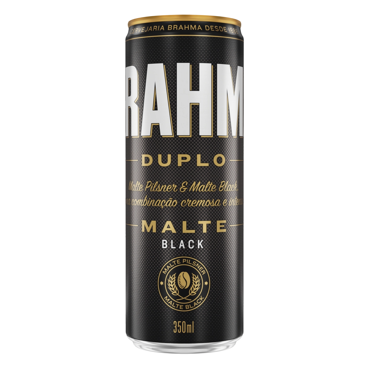 Cerveja Black Pilsner Duplo Malte Brahma Lata 350ml