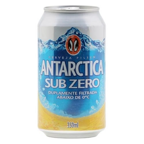 Cerveja Pilsen Silver Antarctica Subzero Lata 350ml