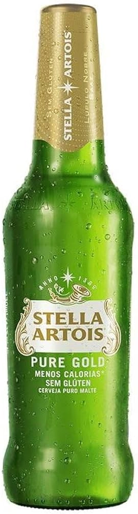Cerveja Puro Malte Pure Gold Stella Artois Garrafa 330ml